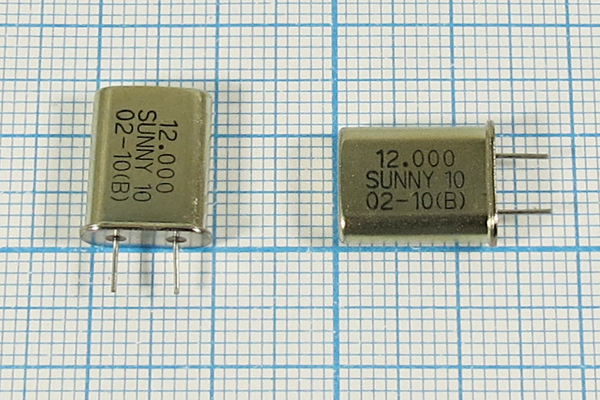 12000 \HC49U\10\\\SA[SUNNY]\1Г 5мм (SUNNY10) --- Кварцевые резонаторы (пьезокерамические, диэлектрические, ПАВ (SAW), резонаторы из других пьезоматериалов)