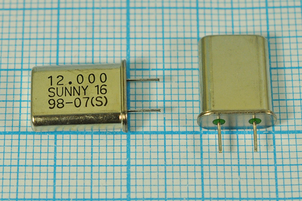 12000 \HC49U\16\\\SA[SUNNY]\1Г 5мм (SUNNY16) --- Кварцевые резонаторы (пьезокерамические, диэлектрические, ПАВ (SAW), резонаторы из других пьезоматериалов)