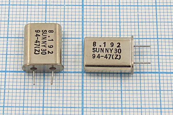 8192 \HC49U\30\\\SA[SUNNY]\1Г 4мм (SUNNY30) --- Кварцевые резонаторы (пьезокерамические, диэлектрические, ПАВ (SAW), резонаторы из других пьезоматериалов)