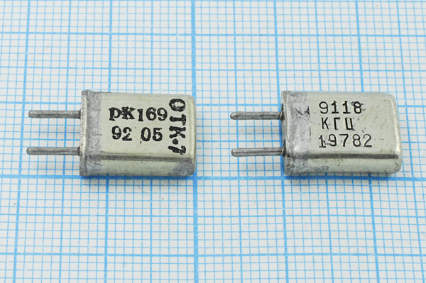 9118 \HC25U\\ 30\ 40/-40~70C\РК169МА-8ВТ\1Г --- Кварцевые резонаторы (пьезокерамические, диэлектрические, ПАВ (SAW), резонаторы из других пьезоматериалов)