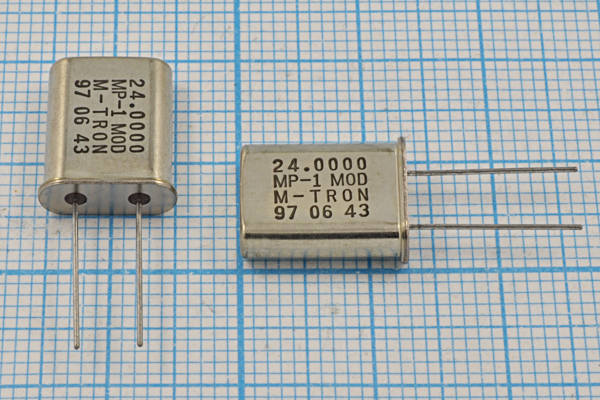 24000 \HC49U\10\\\MP-1\1Г (M-TRON) --- Кварцевые резонаторы (пьезокерамические, диэлектрические, ПАВ (SAW), резонаторы из других пьезоматериалов)
