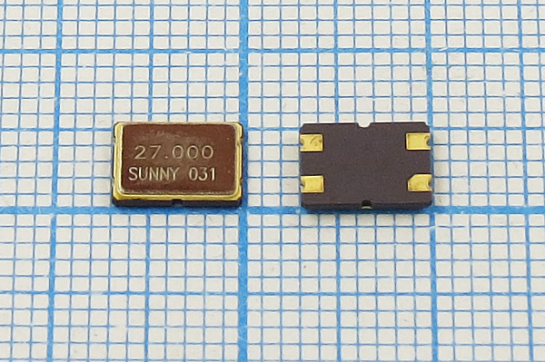 27000 \SMD07050C4\18\ 20\ 30/-20~70C\SX-7[SM]\1Г --- Кварцевые резонаторы (пьезокерамические, диэлектрические, ПАВ (SAW), резонаторы из других пьезоматериалов)
