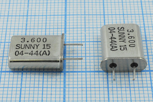 3600 \HC49U\15\ 30\ 30/-20~70C\SA[SUNNY]\1Г 5мм --- Кварцевые резонаторы (пьезокерамические, диэлектрические, ПАВ (SAW), резонаторы из других пьезоматериалов)