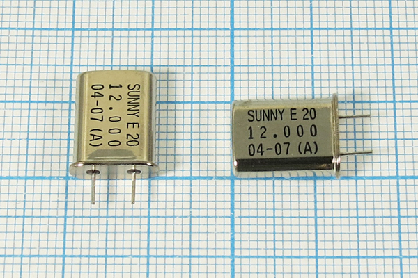 12000 \HC49U\20\ 30\ 40/-20~70C\SA[SUNNY]\1Г 5мм --- Кварцевые резонаторы (пьезокерамические, диэлектрические, ПАВ (SAW), резонаторы из других пьезоматериалов)