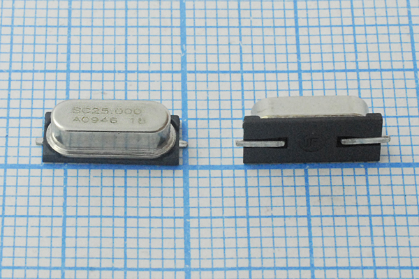 25000 \SMD49S4\18\ 50\ /-20~70C\SX-1\1Г --- Кварцевые резонаторы (пьезокерамические, диэлектрические, ПАВ (SAW), резонаторы из других пьезоматериалов)