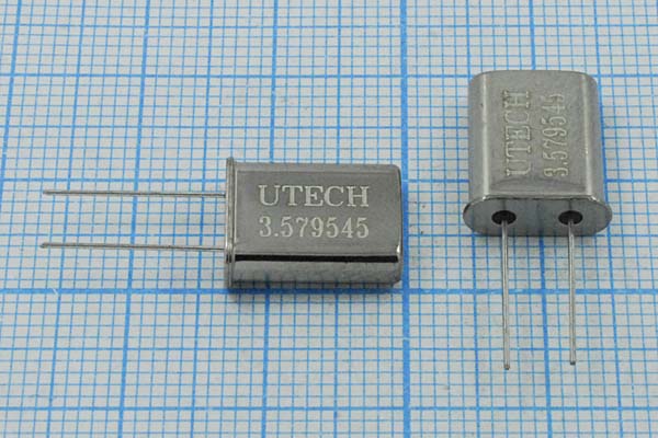 3579,545 \HC49U\16\ 50\\HC-49U[UTECH]\1Г (UTECH) --- Кварцевые резонаторы (пьезокерамические, диэлектрические, ПАВ (SAW), резонаторы из других пьезоматериалов)