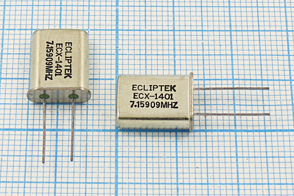 7159,09 \HC49U\S\\\EU[HC49U]\1Г (ECLIPTEK) --- Кварцевые резонаторы (пьезокерамические, диэлектрические, ПАВ (SAW), резонаторы из других пьезоматериалов)