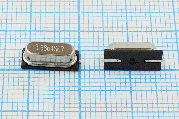 3686,4 \SMD49S4\S\ 20\\SMD49S\1Г (3.6864SER) --- Кварцевые резонаторы (пьезокерамические, диэлектрические, ПАВ (SAW), резонаторы из других пьезоматериалов)