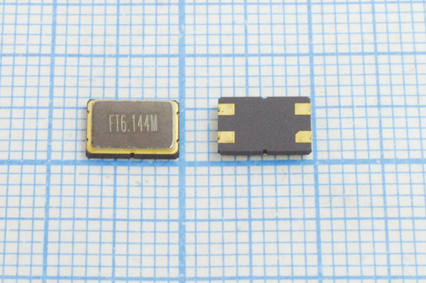 6144 \SMD07050C4\ 9\ 10\ /-40~85C\SM7S\1Г (FT6.144 --- Кварцевые резонаторы (пьезокерамические, диэлектрические, ПАВ (SAW), резонаторы из других пьезоматериалов)