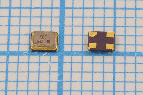16000 \SMD02520C4\16\ 10\ 30/-40~85C\SMD2520\1Г --- Кварцевые резонаторы (пьезокерамические, диэлектрические, ПАВ (SAW), резонаторы из других пьезоматериалов)
