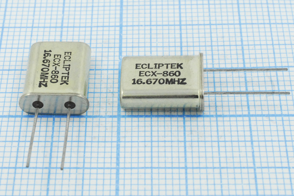 16670 \HC49U\18\\\EU[HC49U]\1Г (ECLIPTEK) --- Кварцевые резонаторы (пьезокерамические, диэлектрические, ПАВ (SAW), резонаторы из других пьезоматериалов)