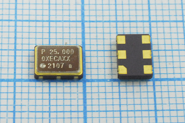 гк 25000 \\SMD07050C6\PECL\3,3В\PE0725000XECAXX\ --- Кварцевые генераторы