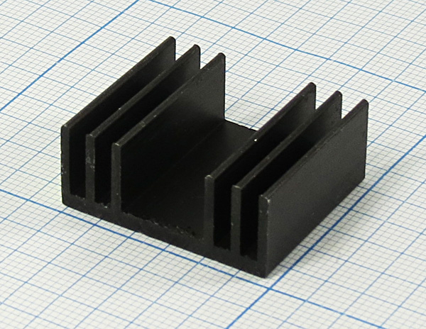 охладитель  25x 30x 12\F10\\Al\чер\BLA051-25\ --- Охладители (радиаторы охлаждения)