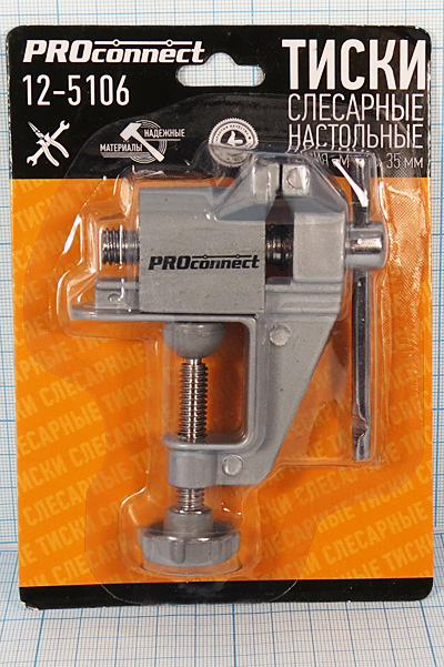 тиски 35мм\металл\на струбцине\Proconnect --- 