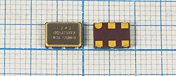 гк 74175,824 \VCXO\SMD07050C6\CM\3,3В\CR21AT100FX\ --- Кварцевые генераторы