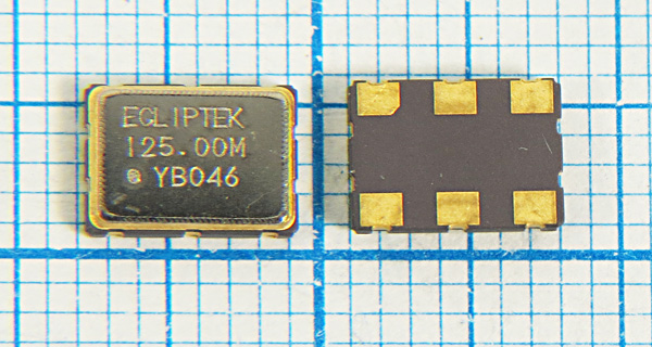 гк 125000 \\SMD07050C6\PECL\3,3В\E13C7E2F\ECLIPTEK --- Кварцевые генераторы