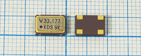гк 33177,6 \\SMD07050C4\CM\3,3В\DSO751SV\KDS --- Кварцевые генераторы