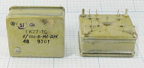 гк 10000 \OCXO\\SIN\12В\ГК27-ТС-10М-Б-М1-Д41\[5000 --- Кварцевые генераторы