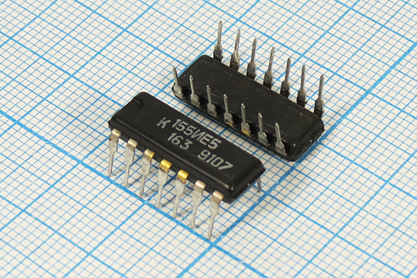 МС К155ИЕ5\DIP-14\ --- Микросхемы