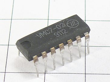 МС УМС7-02\DIP-14\ --- Микросхемы
