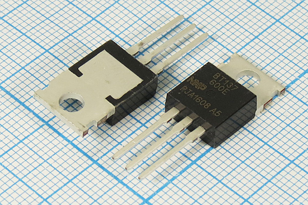 Симистор\  600 \   8А\TO-220\BT137-600D\ --- Симисторы