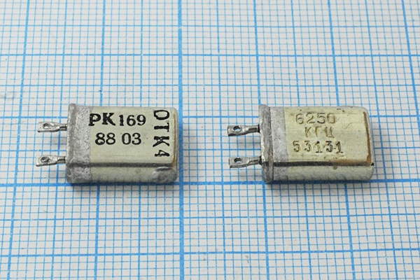 6250 \МВ\\ 15\ 20/-10~60C\РК169-6АП\1Г --- Кварцевые резонаторы (пьезокерамические, диэлектрические, ПАВ (SAW), резонаторы из других пьезоматериалов)