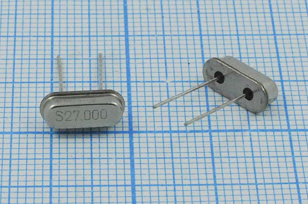 27000 \HC49S3\18\ 30\ 30/-10~60C\49S[SDE]\1Г --- Кварцевые резонаторы (пьезокерамические, диэлектрические, ПАВ (SAW), резонаторы из других пьезоматериалов)