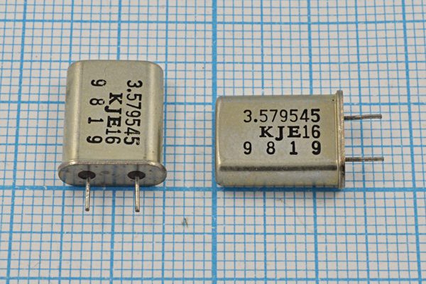 3579,545 \HC49U\16\\\\1Г 4,5мм (KJE16) --- Кварцевые резонаторы (пьезокерамические, диэлектрические, ПАВ (SAW), резонаторы из других пьезоматериалов)