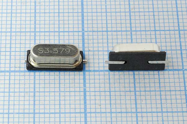 3579,545 \SMD49S4\12\\\49S-SMD\1Г (S3.579) --- Кварцевые резонаторы (пьезокерамические, диэлектрические, ПАВ (SAW), резонаторы из других пьезоматериалов)