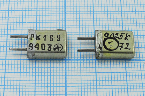 9025 \HC25U\\\\РК169МА\1Г --- Кварцевые резонаторы (пьезокерамические, диэлектрические, ПАВ (SAW), резонаторы из других пьезоматериалов)