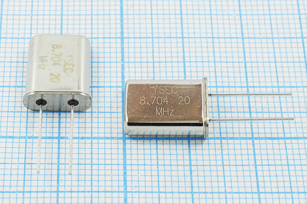 8704 \HC49U\20\ 30\ 30/-20~70C\49U\1Г --- Кварцевые резонаторы (пьезокерамические, диэлектрические, ПАВ (SAW), резонаторы из других пьезоматериалов)