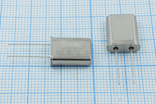2048 \HC49U\20\ 30\ 30/-20~70C\\1Г (2.048MD TQG) --- Кварцевые резонаторы (пьезокерамические, диэлектрические, ПАВ (SAW), резонаторы из других пьезоматериалов)