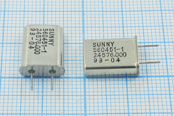 24576 \HC49U\14\\\SA[SUNNY]\1Г 5мм --- Кварцевые резонаторы (пьезокерамические, диэлектрические, ПАВ (SAW), резонаторы из других пьезоматериалов)