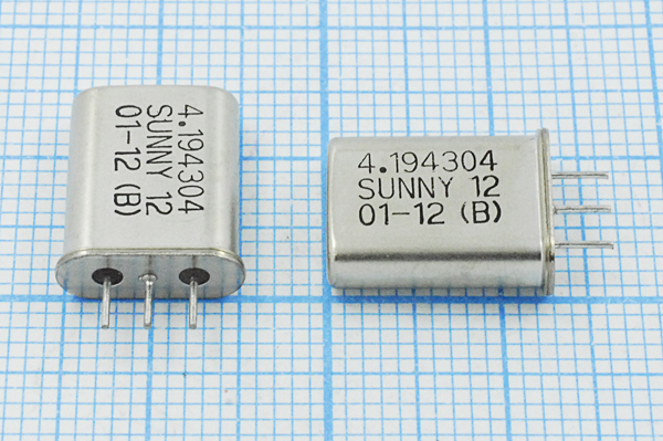 4194,304 \HC49U-3\12\\\SA[SUNNY]\1Г 4мм (SUNNY12) --- Кварцевые резонаторы (пьезокерамические, диэлектрические, ПАВ (SAW), резонаторы из других пьезоматериалов)