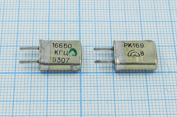 16650 \HC25U\\\\РК169МА\1Г --- Кварцевые резонаторы (пьезокерамические, диэлектрические, ПАВ (SAW), резонаторы из других пьезоматериалов)