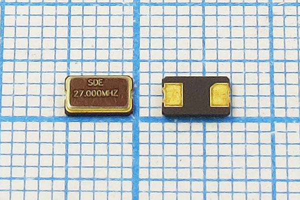 27000 \SMD05032C2\20\ 30\ 30/-20~70C\SMD0503(2P) --- Кварцевые резонаторы (пьезокерамические, диэлектрические, ПАВ (SAW), резонаторы из других пьезоматериалов)