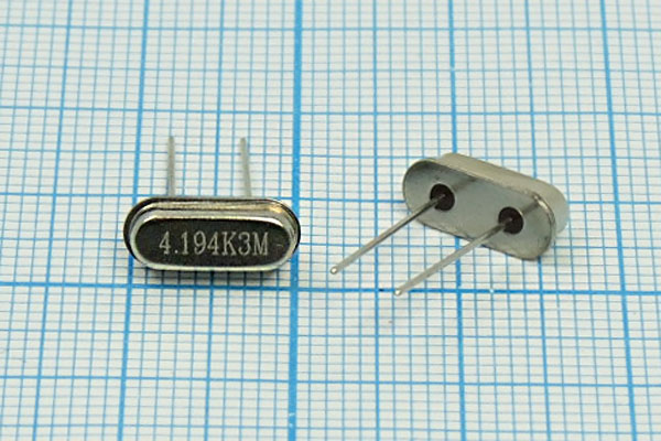 4194,304 \HC49S3\30\ 27\\HC49S[MEC]\1Г (4.194K3M) --- Кварцевые резонаторы (пьезокерамические, диэлектрические, ПАВ (SAW), резонаторы из других пьезоматериалов)