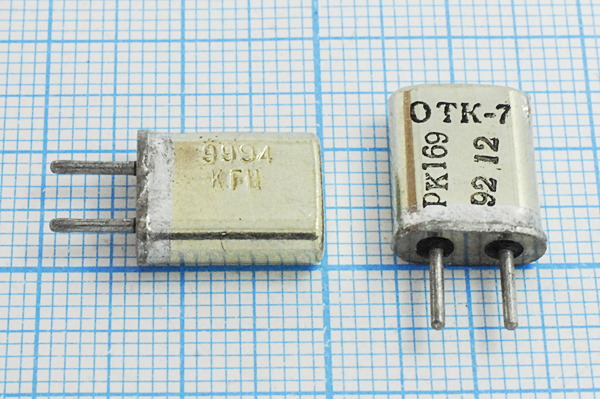 9994 \HC25U\\ 20\ 30/-30~60C\РК169МА-7БС\1Г --- Кварцевые резонаторы (пьезокерамические, диэлектрические, ПАВ (SAW), резонаторы из других пьезоматериалов)