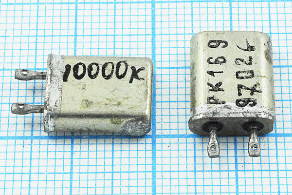 10000 \МВ\\\\РК169МВ\1Г (10000К РК169) --- Кварцевые резонаторы (пьезокерамические, диэлектрические, ПАВ (SAW), резонаторы из других пьезоматериалов)