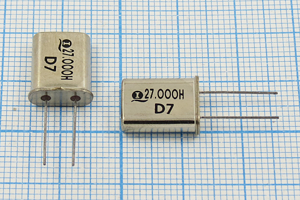 27000 \HC49U\20\ 30\\HC49U\3Г (27.000H D7) --- Кварцевые резонаторы (пьезокерамические, диэлектрические, ПАВ (SAW), резонаторы из других пьезоматериалов)