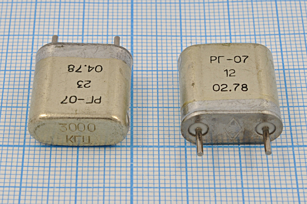 3000 \HC6U\\\\РГ07БА\1Г (3000кГц РГ-07) --- Кварцевые резонаторы (пьезокерамические, диэлектрические, ПАВ (SAW), резонаторы из других пьезоматериалов)
