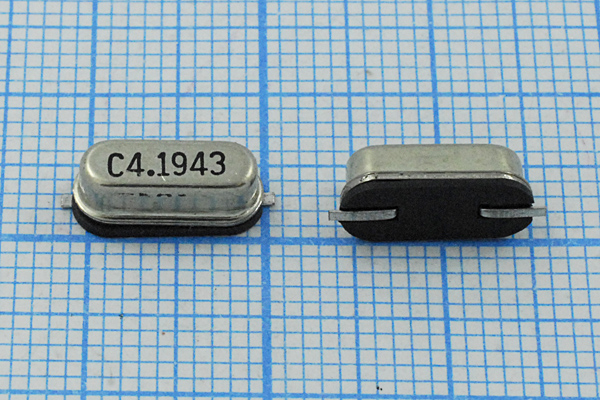 4194,304 \SMD49S4\20\\\\1Г (C4.1943) --- Кварцевые резонаторы (пьезокерамические, диэлектрические, ПАВ (SAW), резонаторы из других пьезоматериалов)