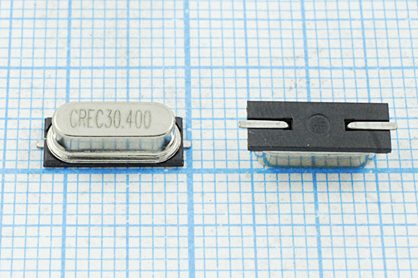 30400 \SMD49S4\12\ 30\ 30/-20~70C\49SMD[CREC]\1Г --- Кварцевые резонаторы (пьезокерамические, диэлектрические, ПАВ (SAW), резонаторы из других пьезоматериалов)