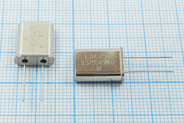 3579,545 \HC49U\16\\\\1Г (LDX) --- Кварцевые резонаторы (пьезокерамические, диэлектрические, ПАВ (SAW), резонаторы из других пьезоматериалов)