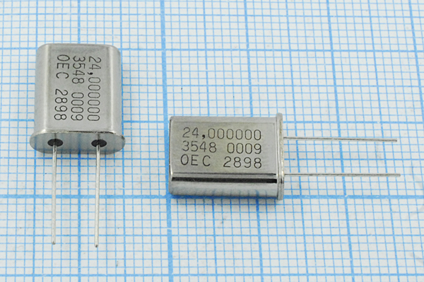 24000 \HC49U\12\\\\1Г (24.00000 OEC) --- Кварцевые резонаторы (пьезокерамические, диэлектрические, ПАВ (SAW), резонаторы из других пьезоматериалов)