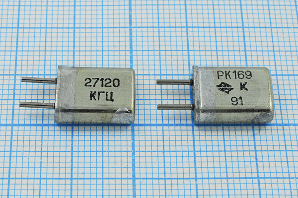 27120 \HC25U\S\ 15\ 20/-10~60C\РК169МА-6АП\3Г --- Кварцевые резонаторы (пьезокерамические, диэлектрические, ПАВ (SAW), резонаторы из других пьезоматериалов)