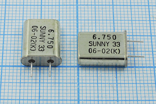6750 \HC49U\33\ 30\ 30/-20~85C\SA[SUNNY]\1Г 5мм --- Кварцевые резонаторы (пьезокерамические, диэлектрические, ПАВ (SAW), резонаторы из других пьезоматериалов)