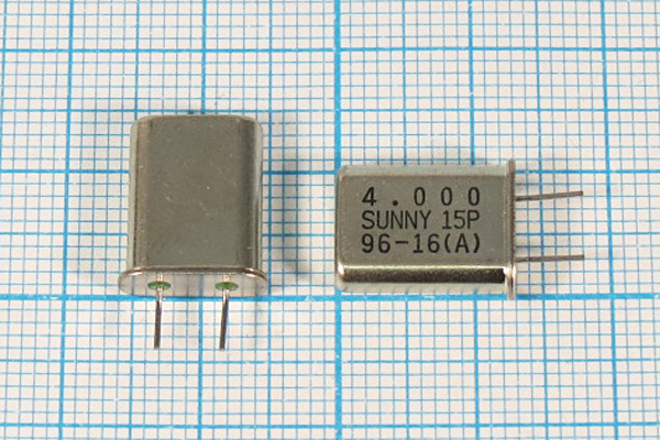 4000 \HC49U\15\\\SA[SUNNY]\1Г (SUNNY-15) 4мм --- Кварцевые резонаторы (пьезокерамические, диэлектрические, ПАВ (SAW), резонаторы из других пьезоматериалов)