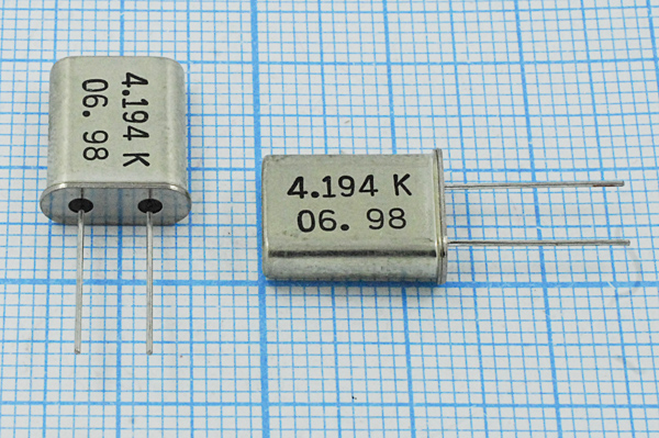4194 \HC49U\S\ 30\\\1Г (4,194К) --- Кварцевые резонаторы (пьезокерамические, диэлектрические, ПАВ (SAW), резонаторы из других пьезоматериалов)