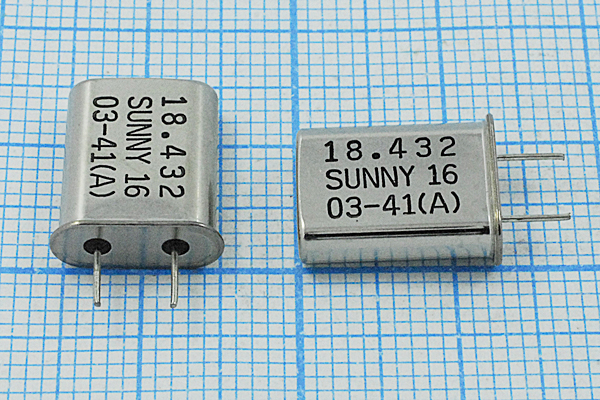 18432 \HC49U\16\ 20\ 20/-10~60C\SA[SUNNY]\1Г 5мм --- Кварцевые резонаторы (пьезокерамические, диэлектрические, ПАВ (SAW), резонаторы из других пьезоматериалов)